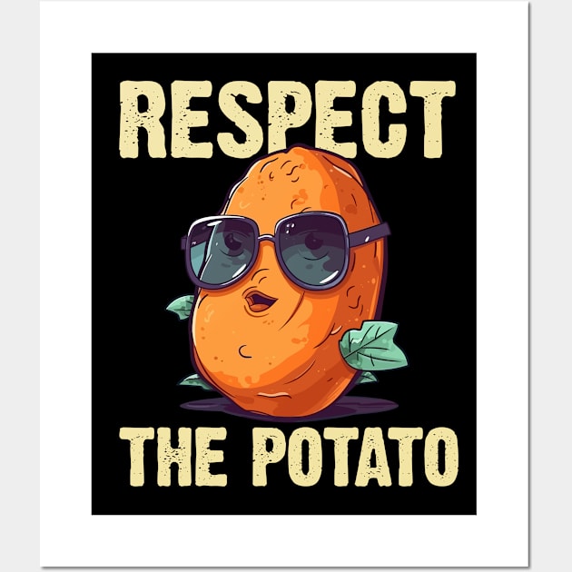 Respect The Potato Wall Art by MintaApparel